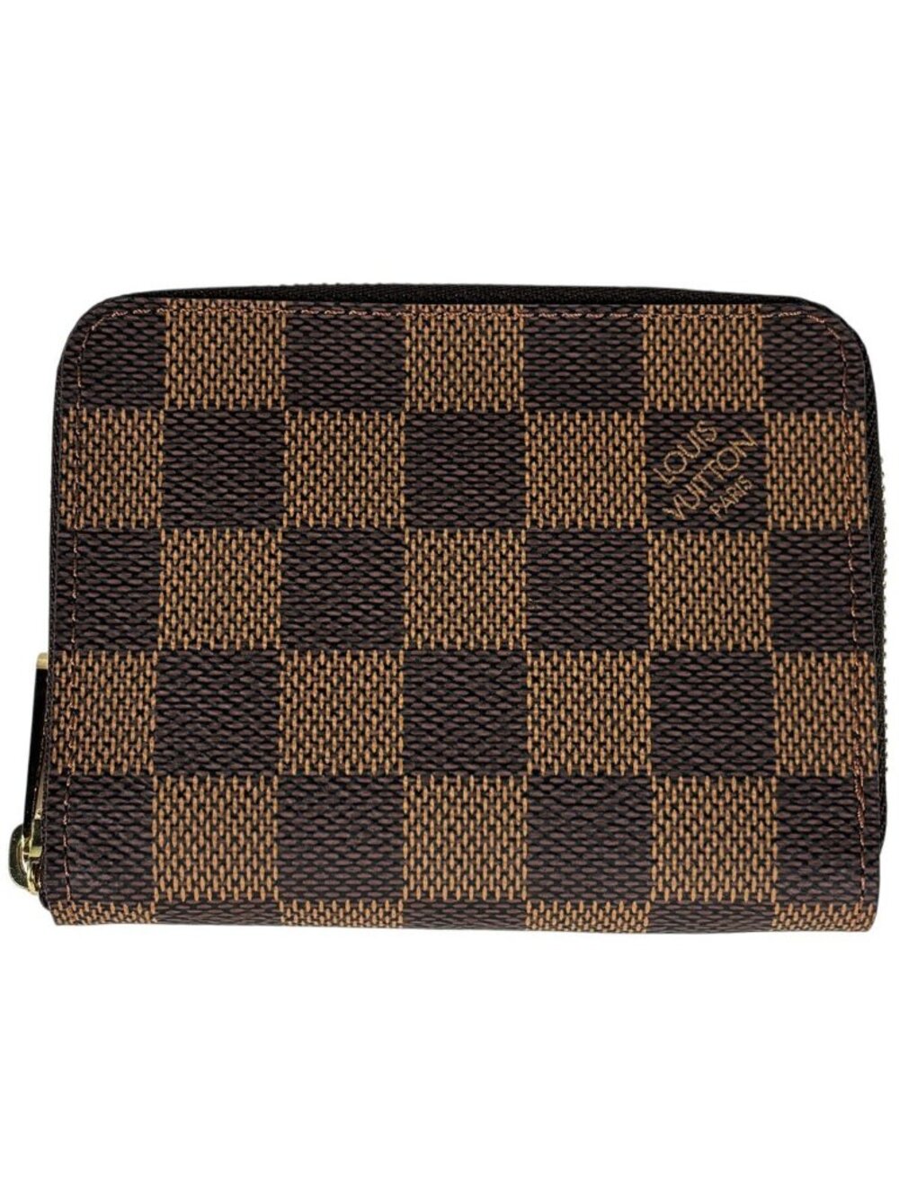 Louis Vuitton Zippy Coin Purse Round Zip Damier Brown